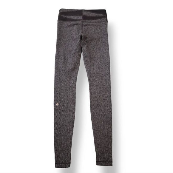 Lululemon Wunder Under Pant Tweed Giant Herringbone Black W5H03S Size 4 - Picture 8 of 12